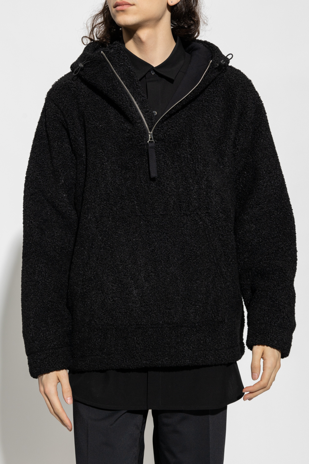 Black Textured hoodie Helmut Lang IetpShops Philippines OBJECT